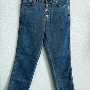 ✨ Spick & Span / Something – S. Jane High‑Waist Crop Jeans – Size M ✨